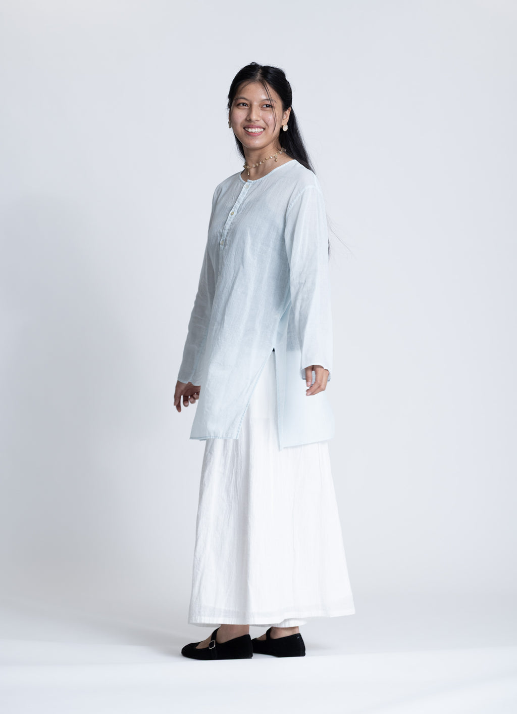 ガーゼクルタシャツ