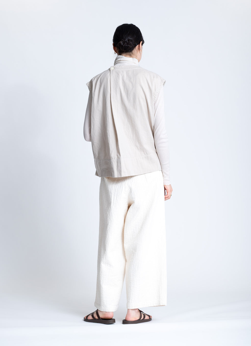 コットンニットガーゼベスト