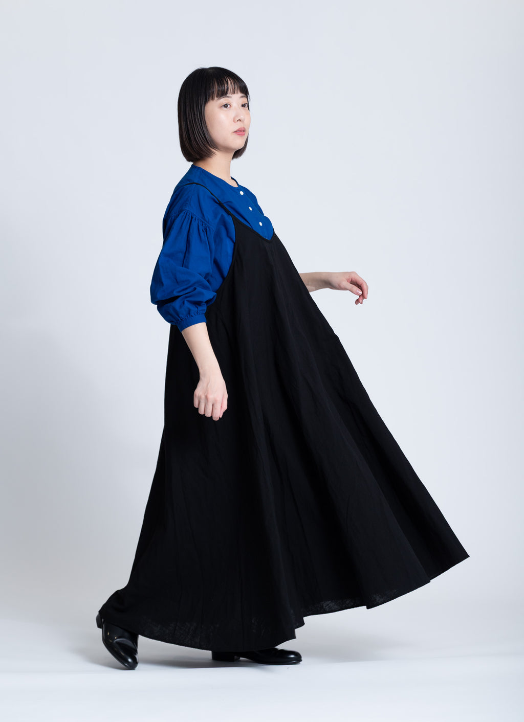 スーピマガーゼクルーネックブラウス