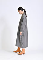 ガーゼロングシャツワンピース