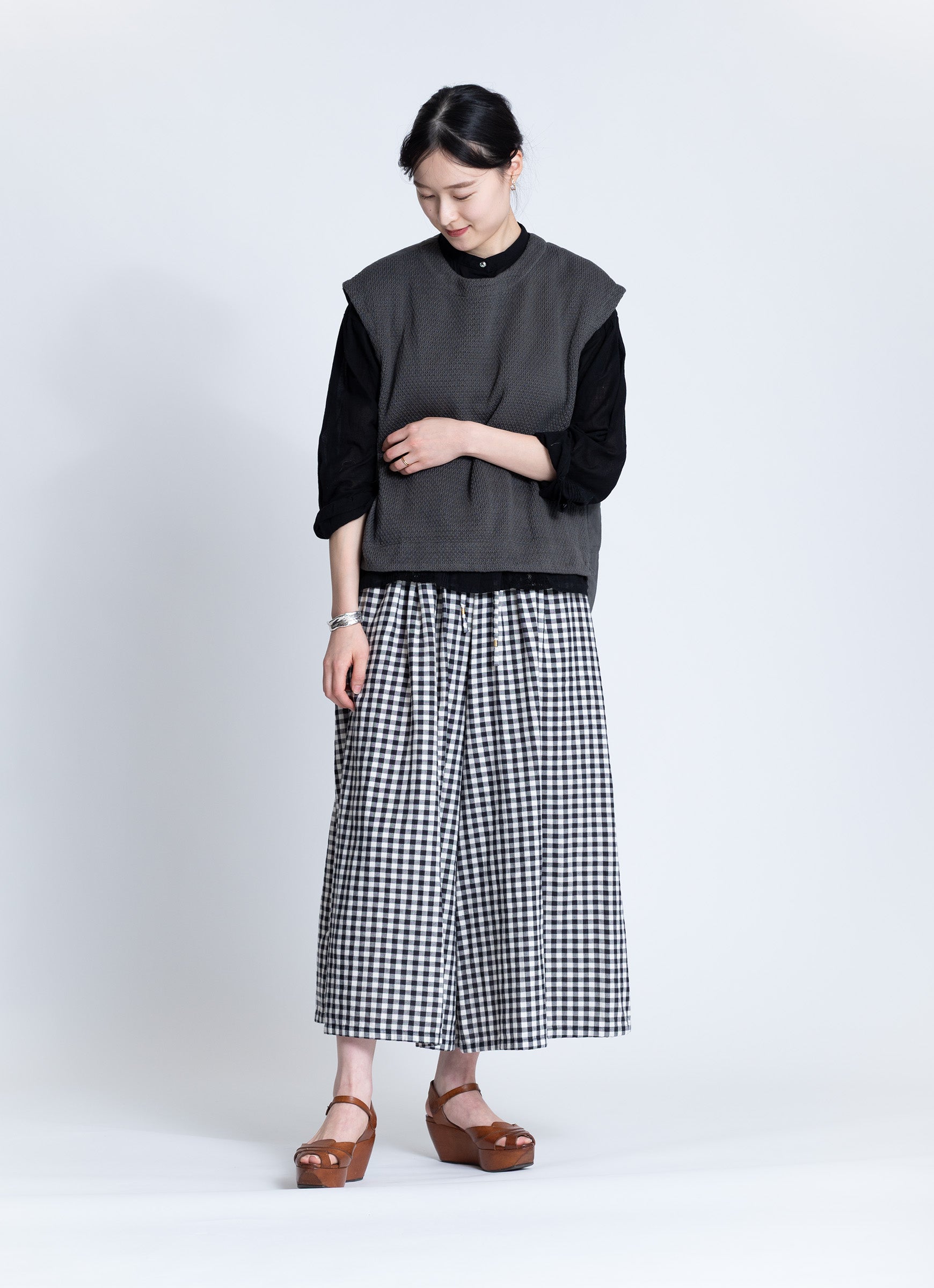 コットンニットガーゼベスト