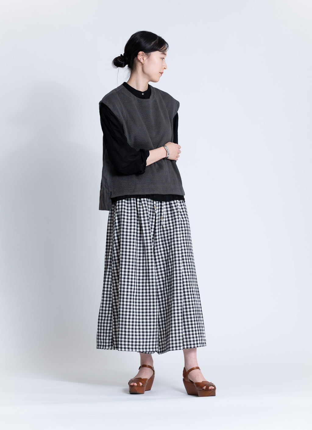 コットンニットガーゼベスト