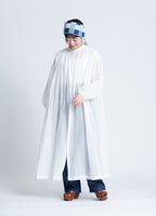 コットンリネンギャザードレス