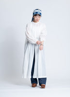 コットンリネンギャザードレス