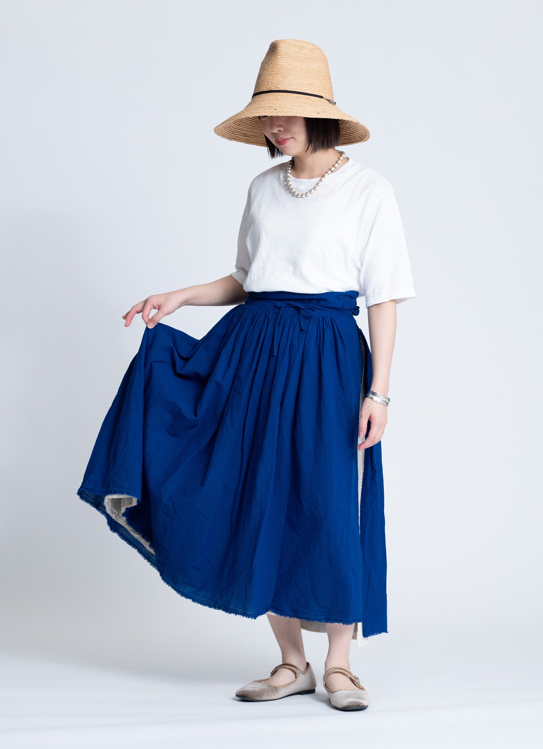 ボイルガーゼリバーシブルスカート