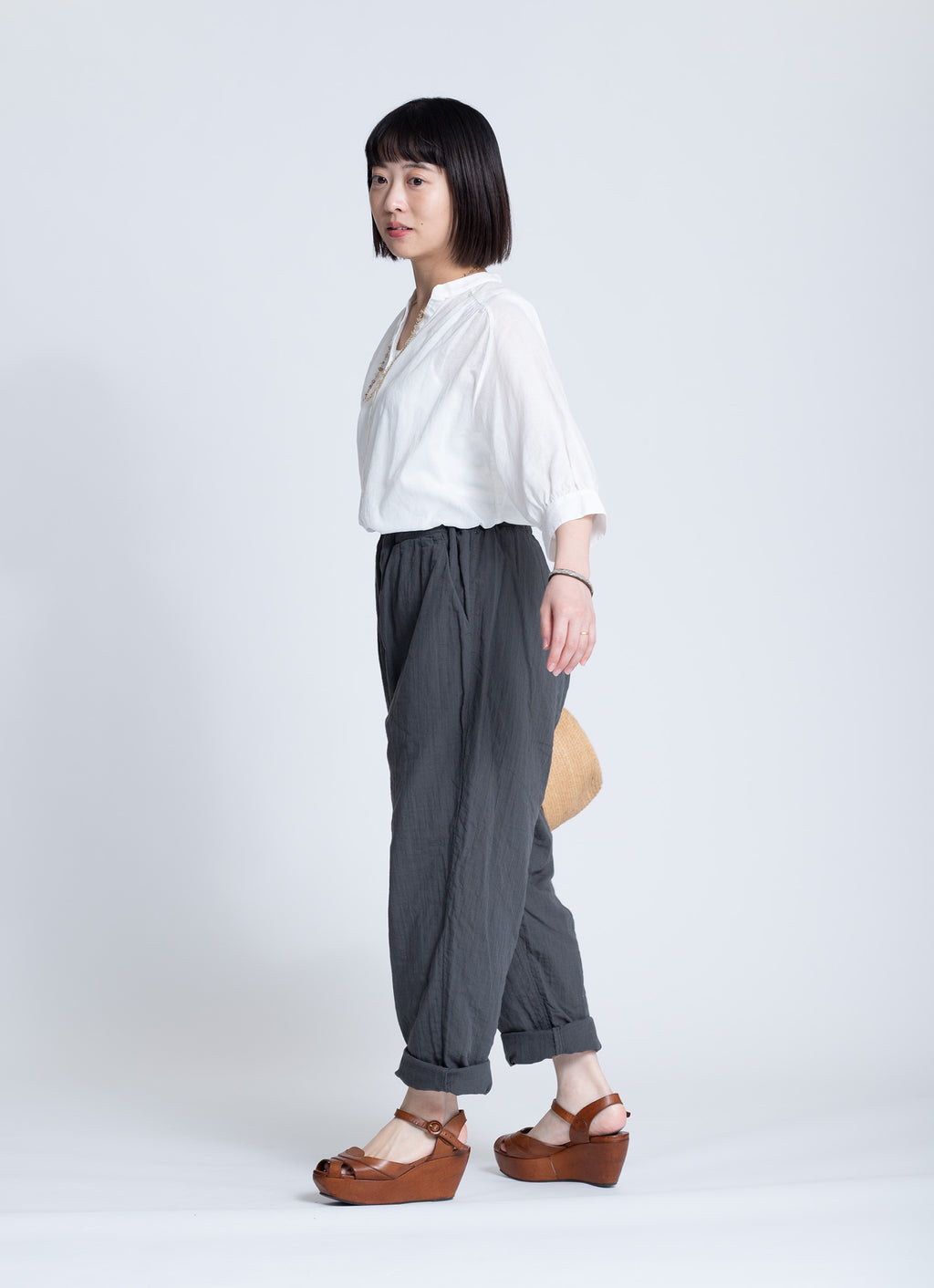 ガーゼオーバーブラウス