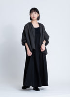 コットンリネンギャザーブラウス