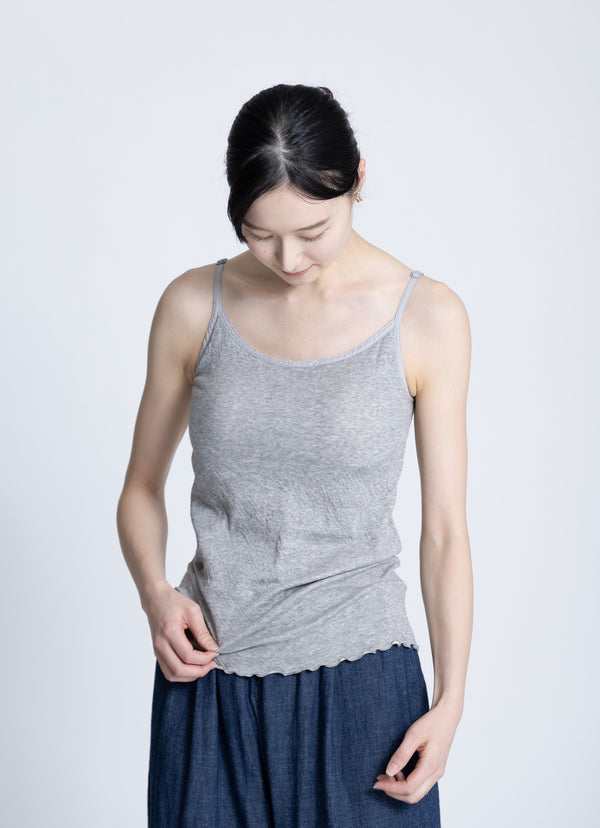 杢なめらかカップ付きキャミソール