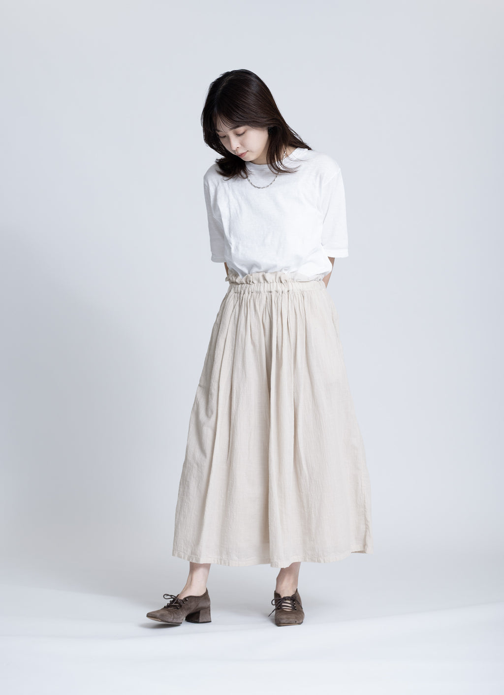 ガーゼギャザースカート