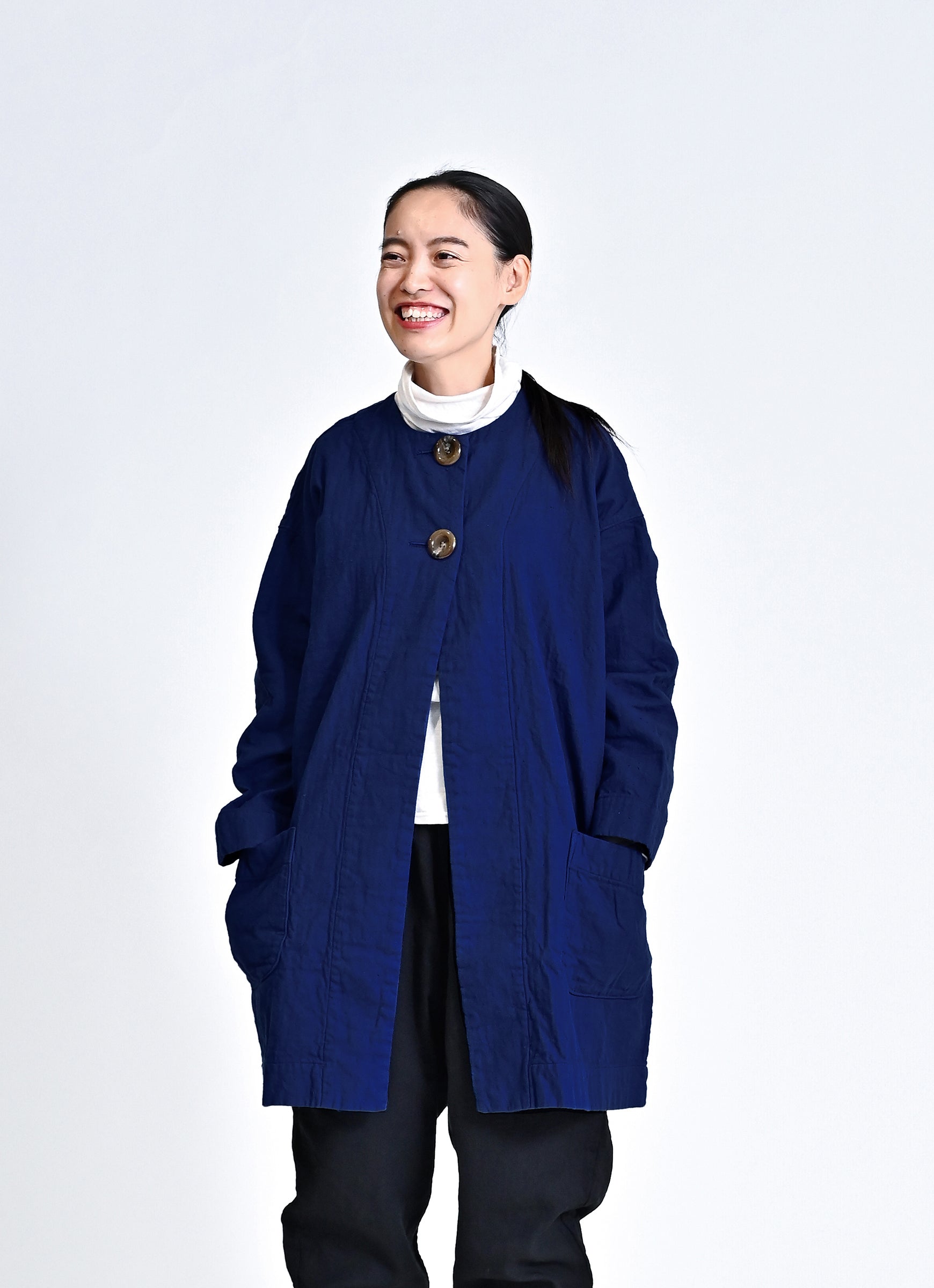 ガーゼロングコート