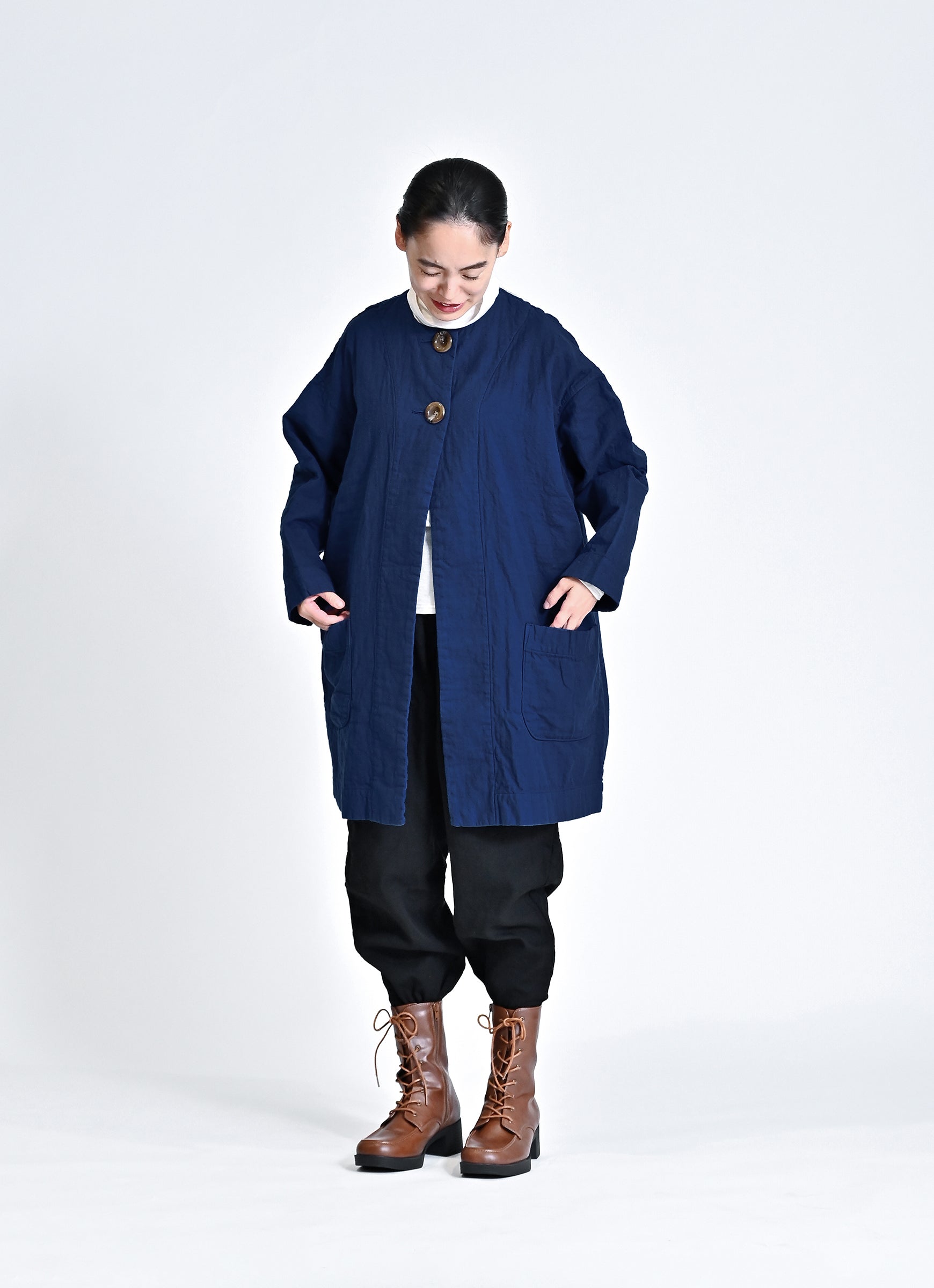 ガーゼロングコート