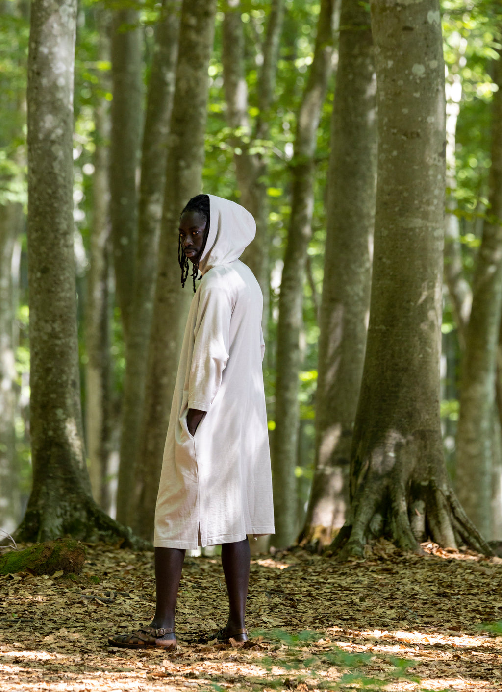 シルクmixフーディーサウナワンピース