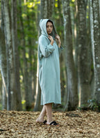 シルクmixフーディーサウナワンピース