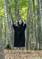 シルクmixフーディーサウナワンピース