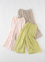 【在庫限り】ガーゼギャザーロングパンツ