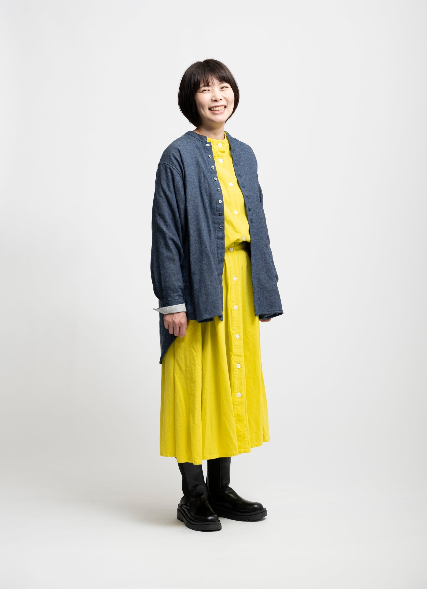 デニムガーゼオーバーシャツ