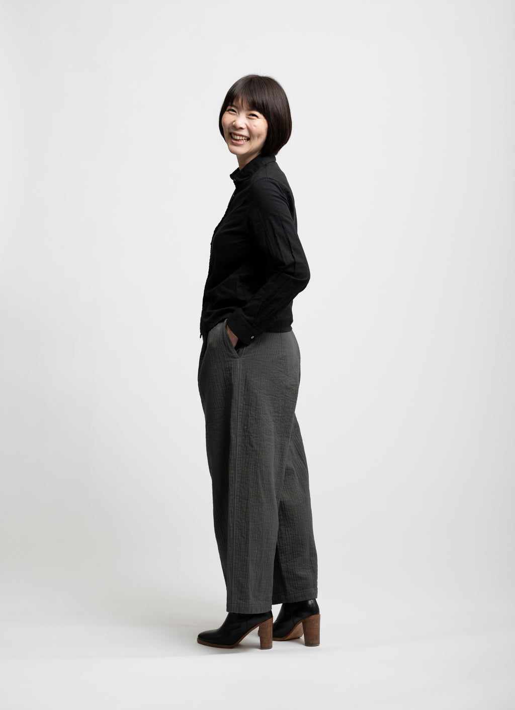 ガーゼバレルパンツ