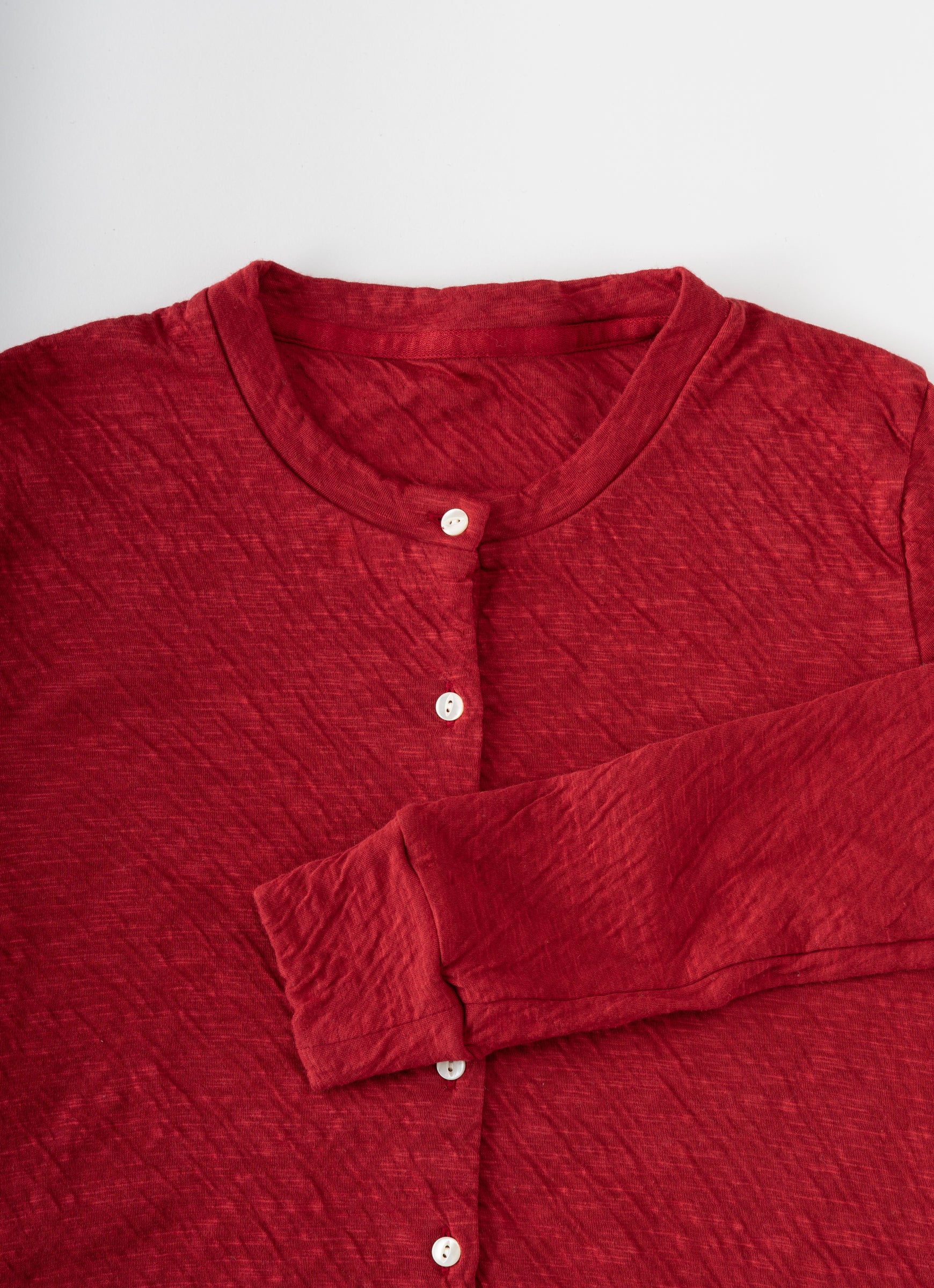 クルーネックカーディガン