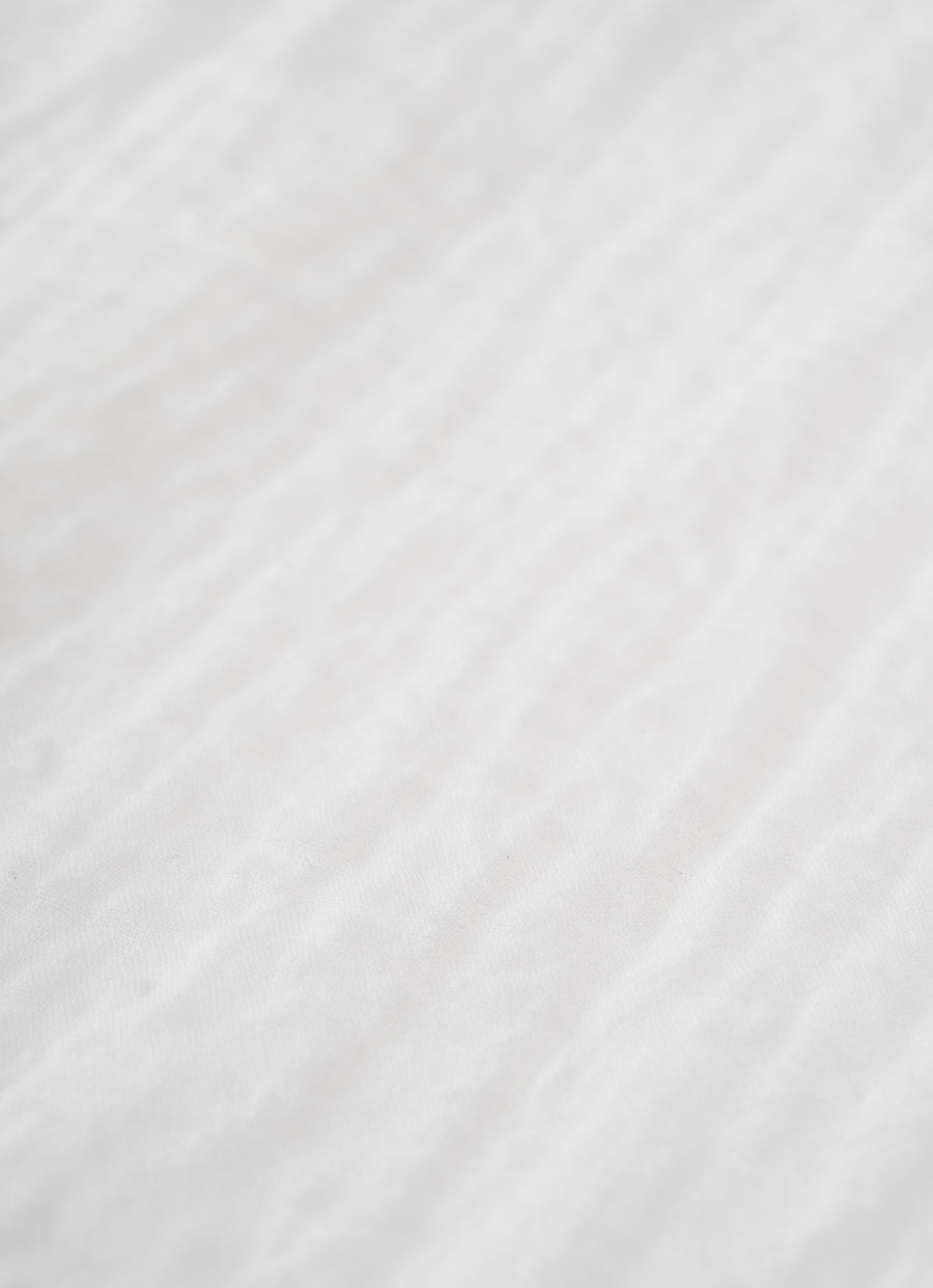 トリプルガーゼクルーネックブラウス