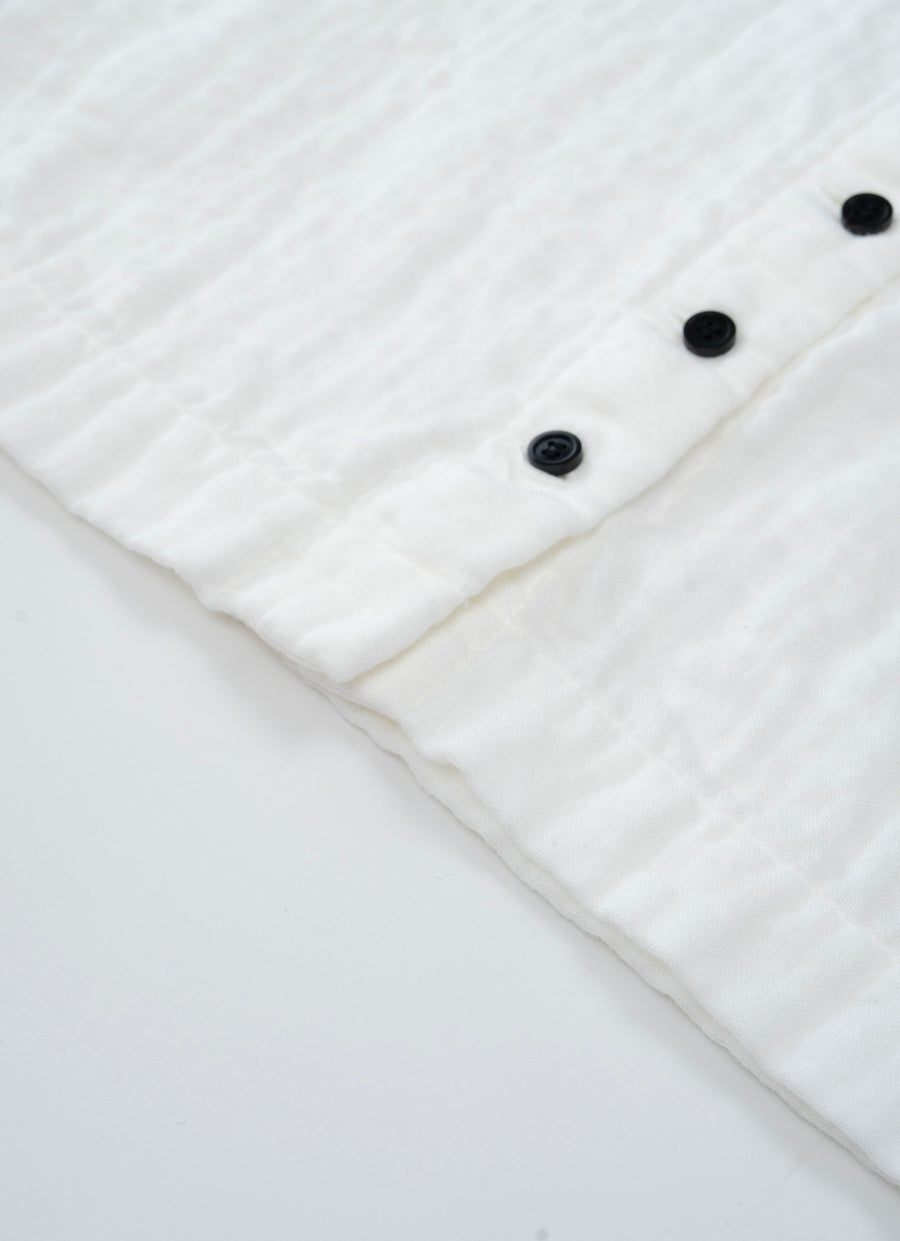 トリプルガーゼクルーネックブラウス