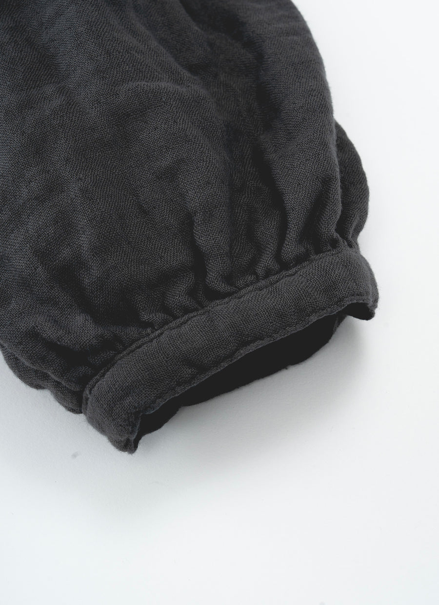 トリプルガーゼクルーネックブラウス