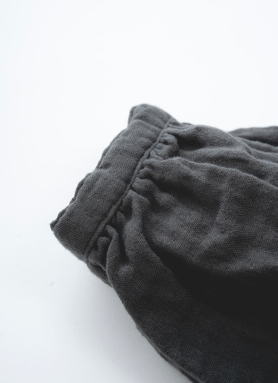 トリプルガーゼクルーネックブラウス