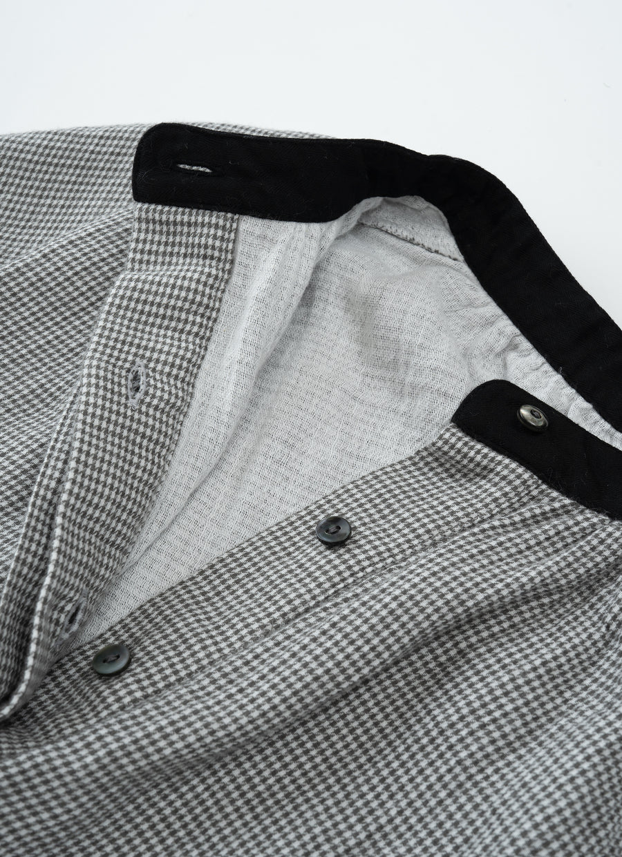 千鳥ガーゼブラウス