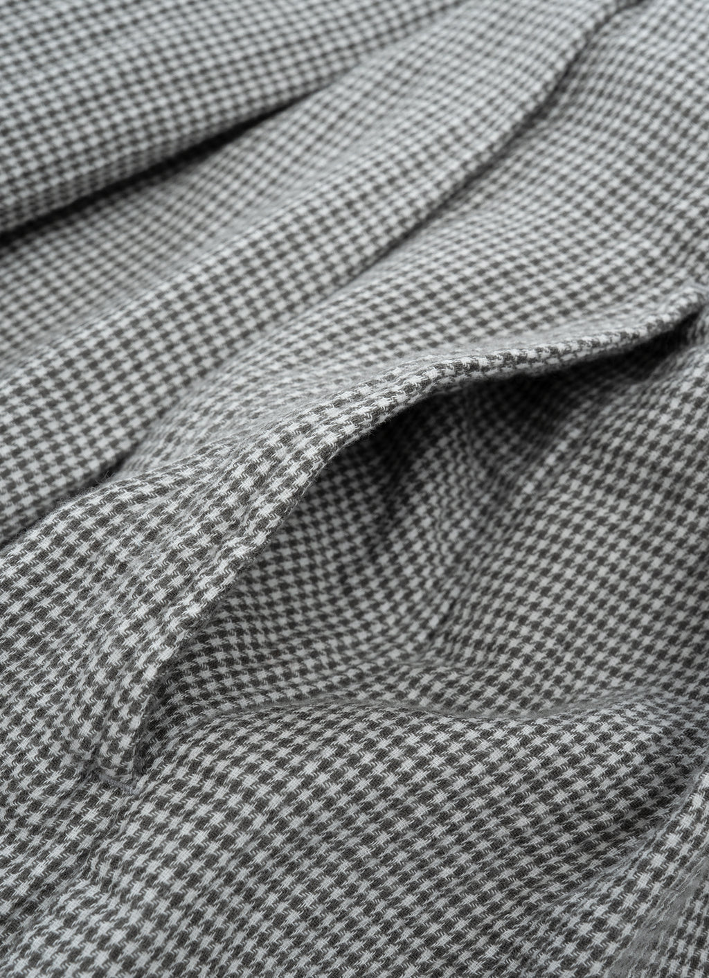 千鳥ガーゼタックギャザーロングスカート