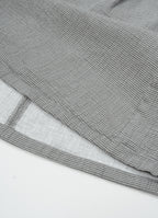 千鳥ガーゼタックギャザーロングスカート