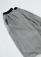 千鳥ガーゼタックギャザーロングスカート