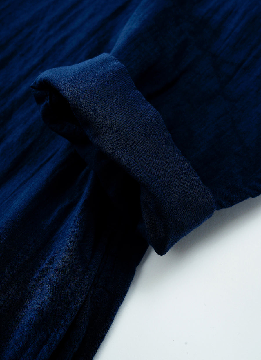 ガーゼキーネックワンピース