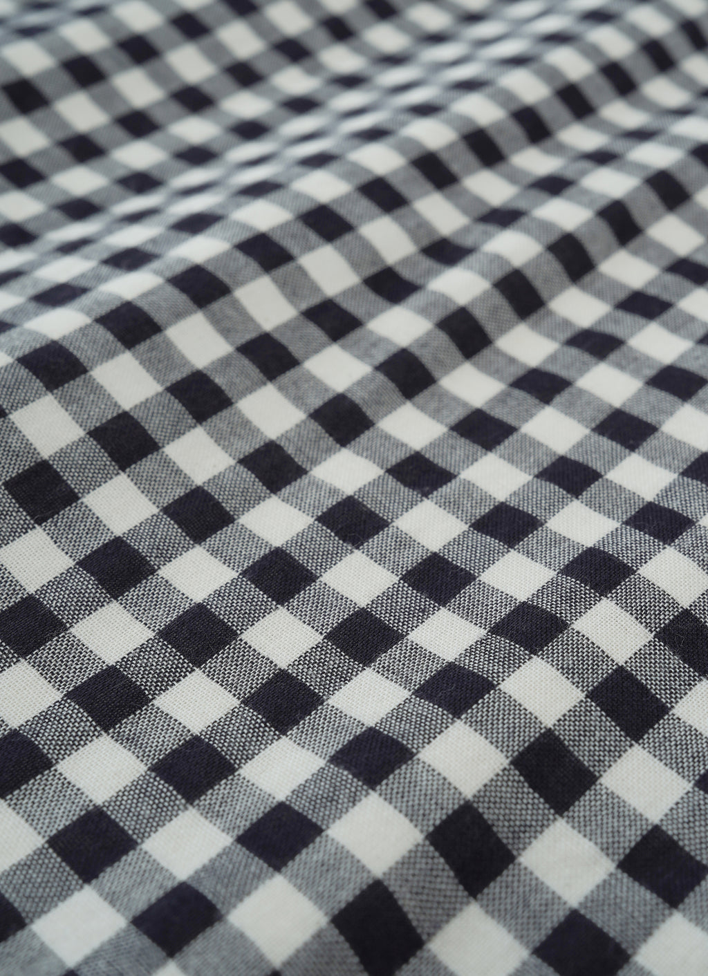 ギンガムガーゼキーネックワンピース