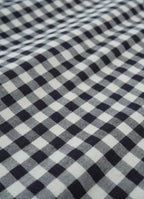 ギンガムガーゼキーネックワンピース