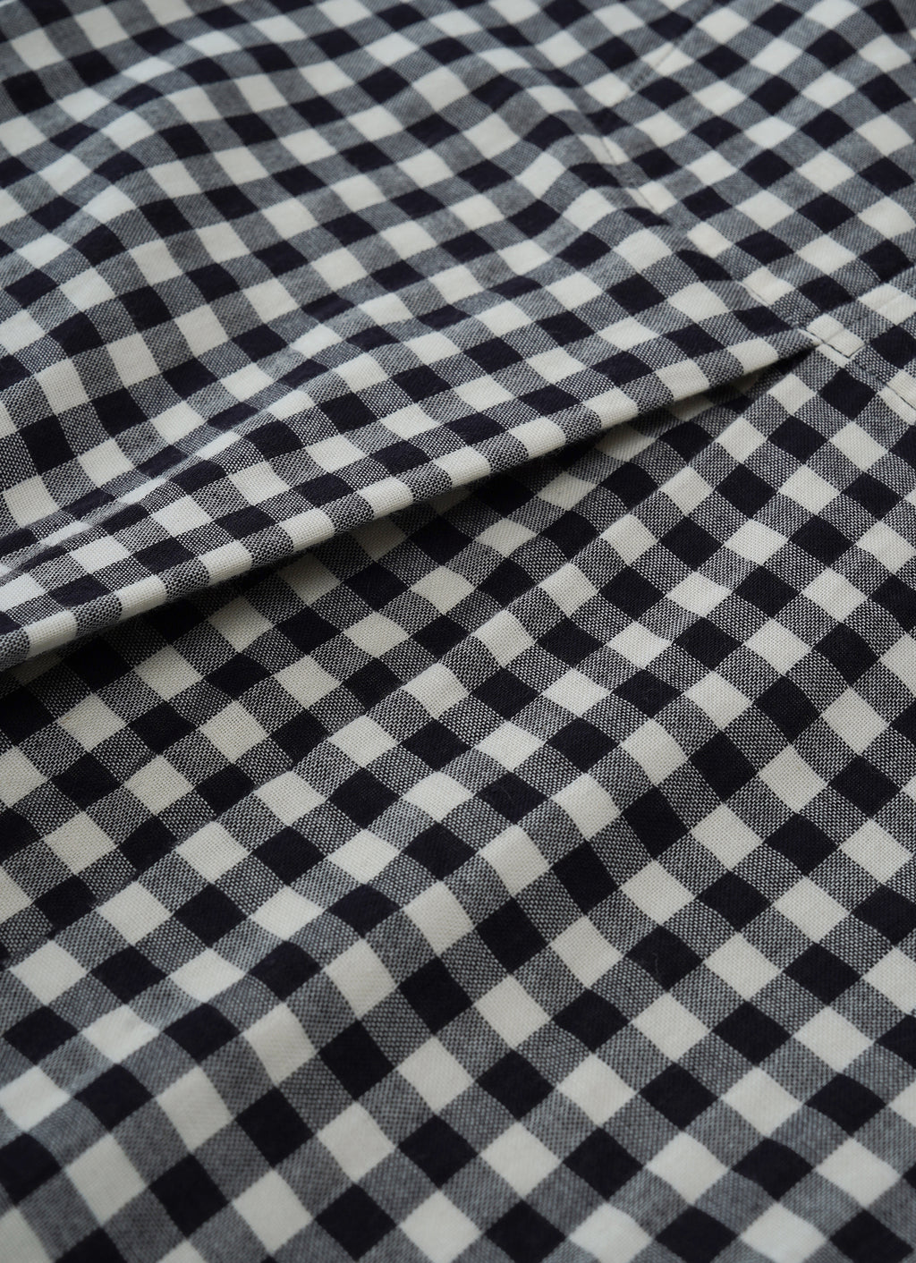 ギンガムガーゼキーネックワンピース