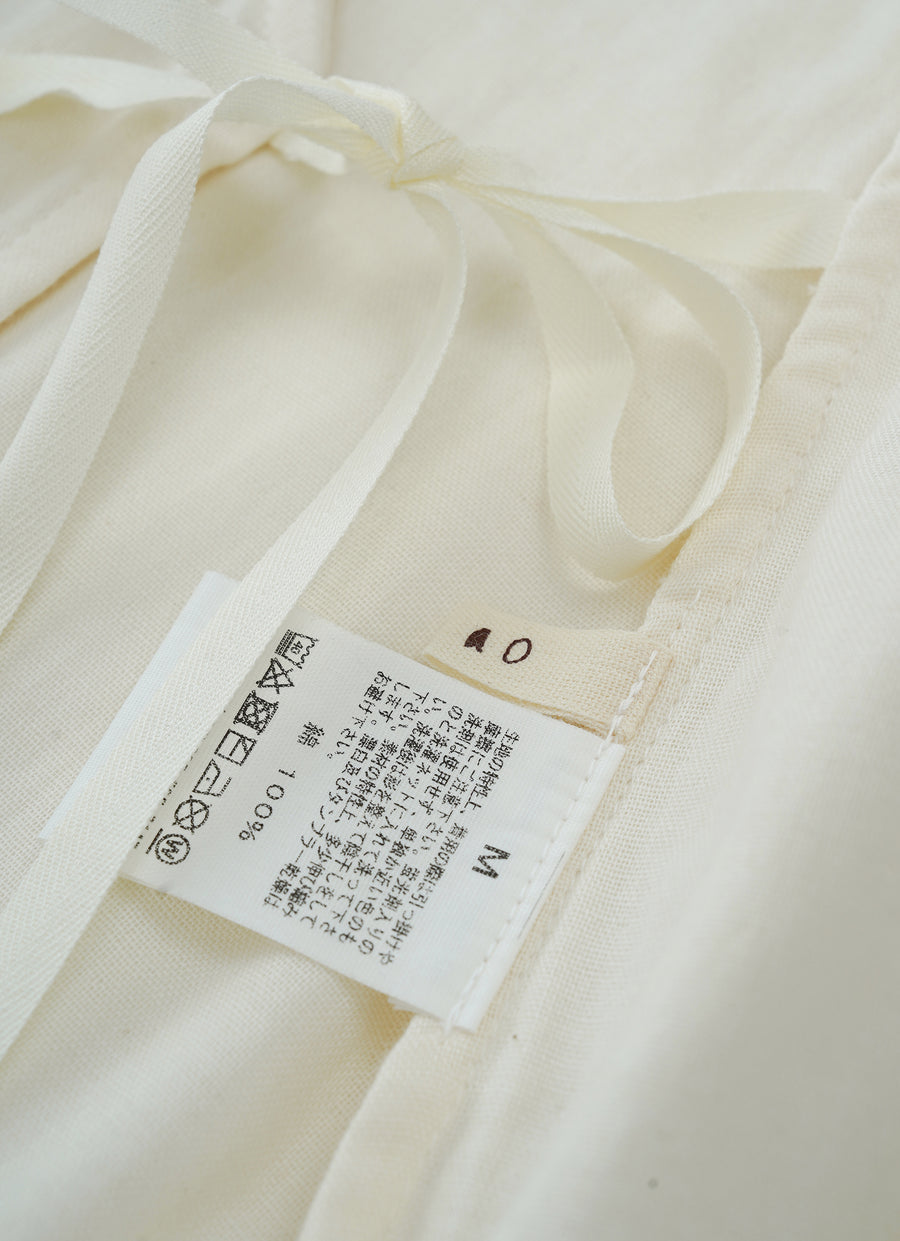 ガーゼ前開きワンピース