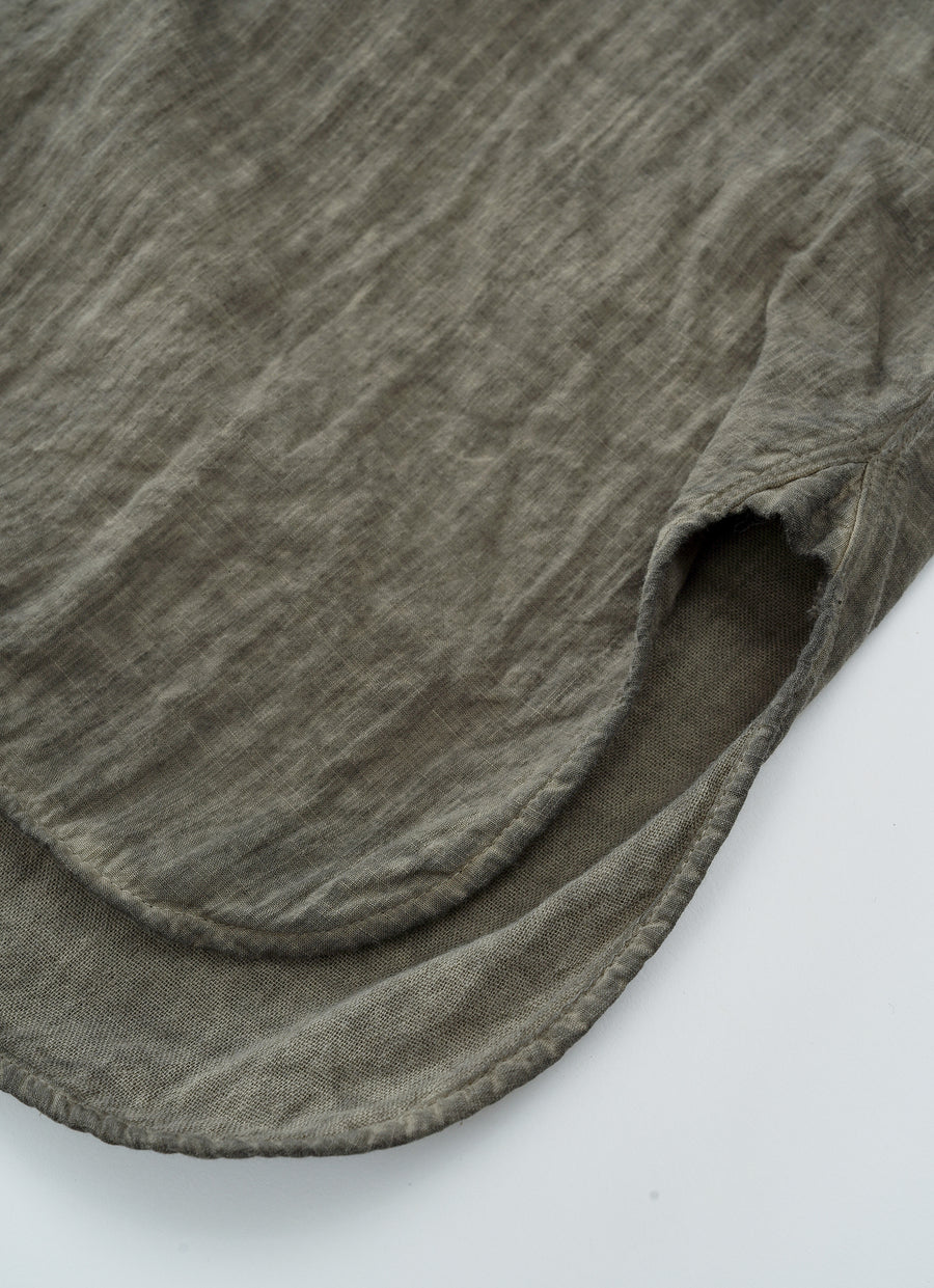 カカオ染めロングシャツ