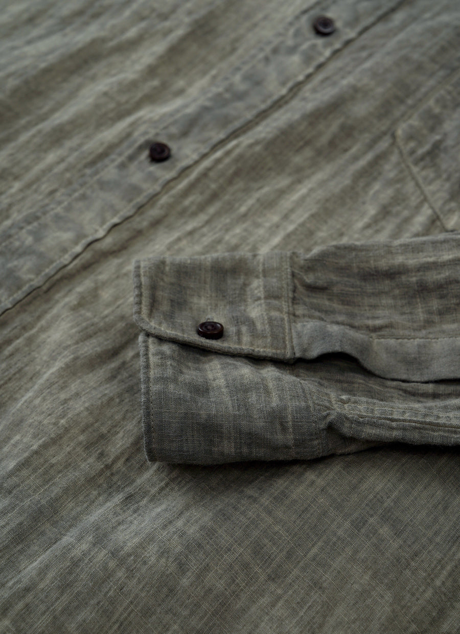 カカオ染めロングシャツ