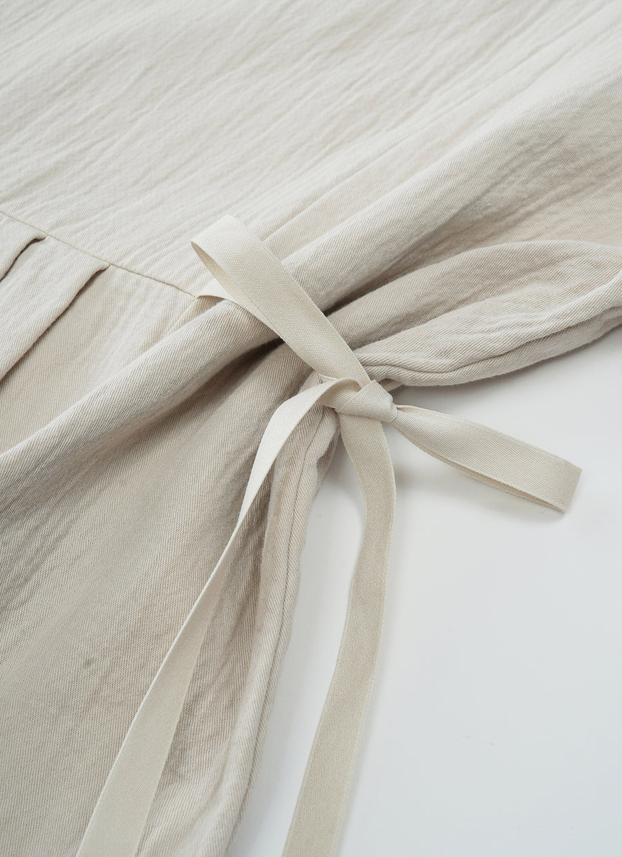 ガーゼプリーツドレス