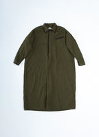 ガーゼロングシャツワンピース