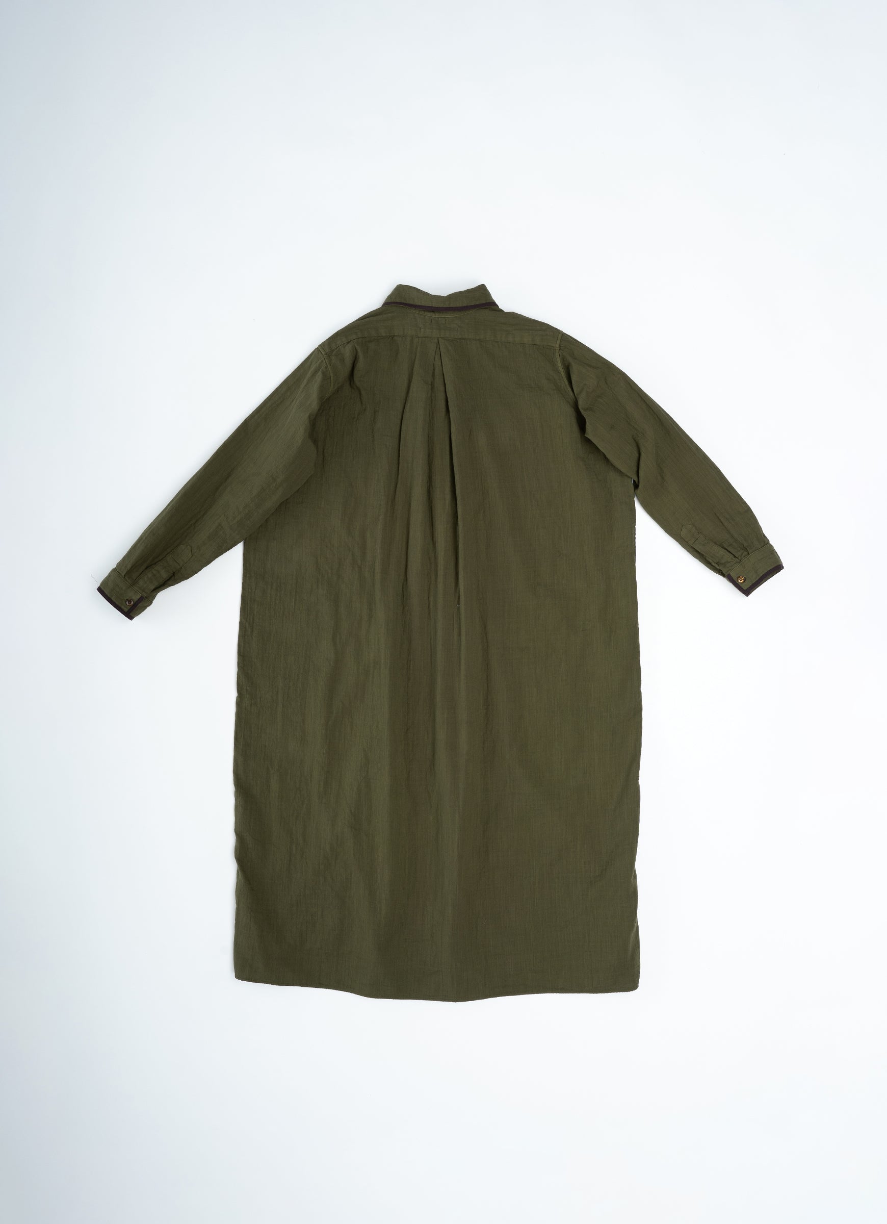 ガーゼロングシャツワンピース