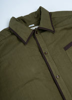 ガーゼロングシャツワンピース