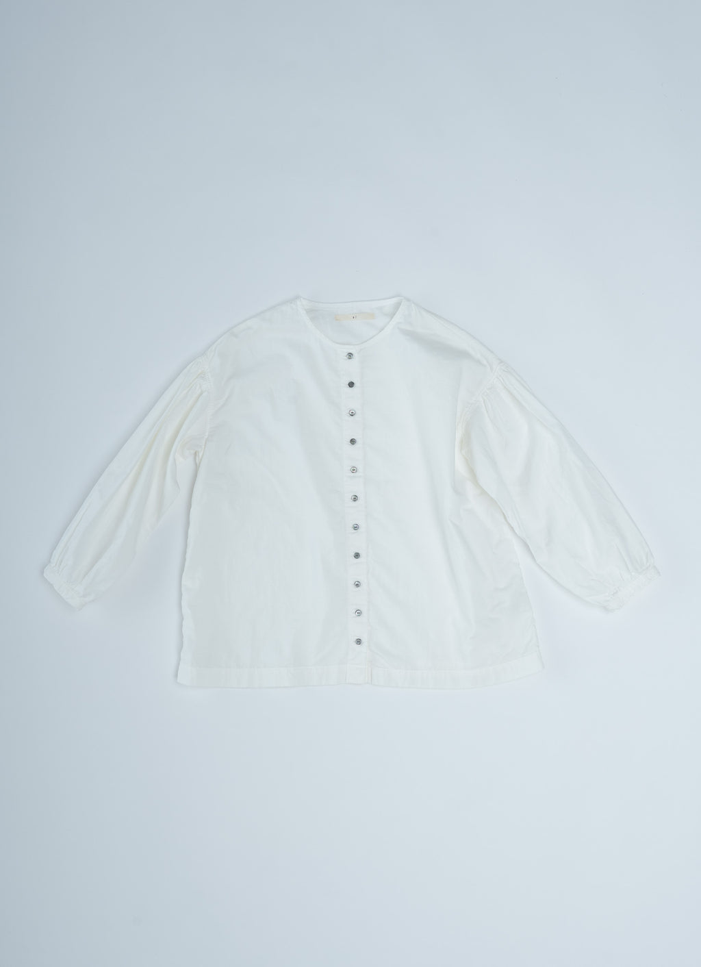 スーピマガーゼクルーネックブラウス