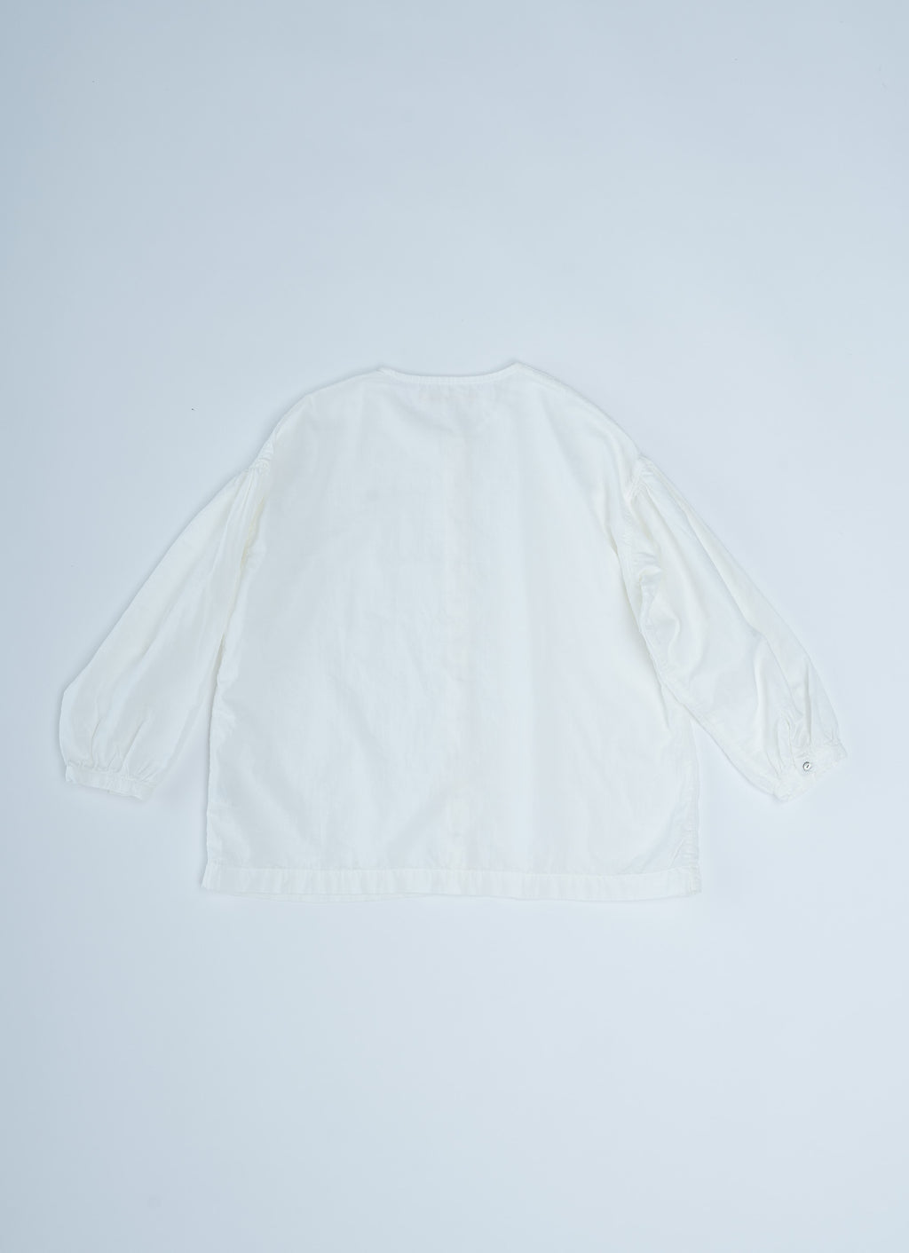 スーピマガーゼクルーネックブラウス