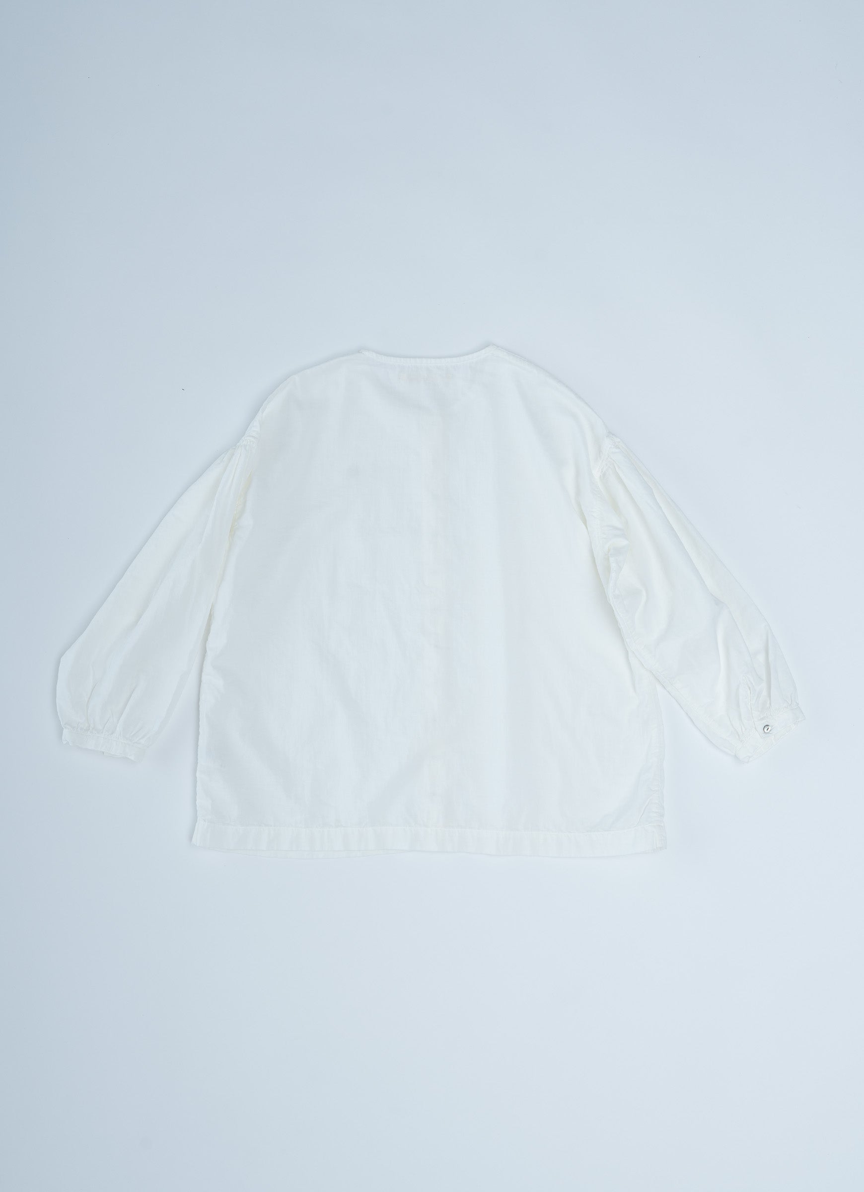 スーピマガーゼクルーネックブラウス