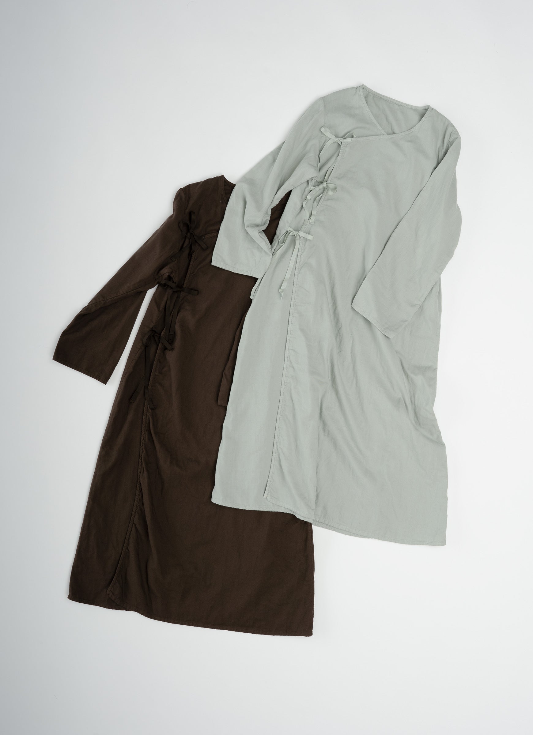 ガーゼ前開きワンピース