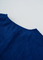 スーピマガーゼクルーネックブラウス