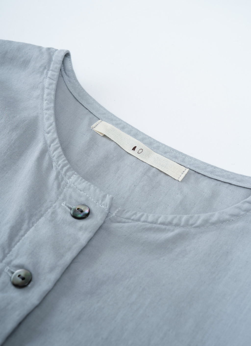 スーピマガーゼクルーネックブラウス