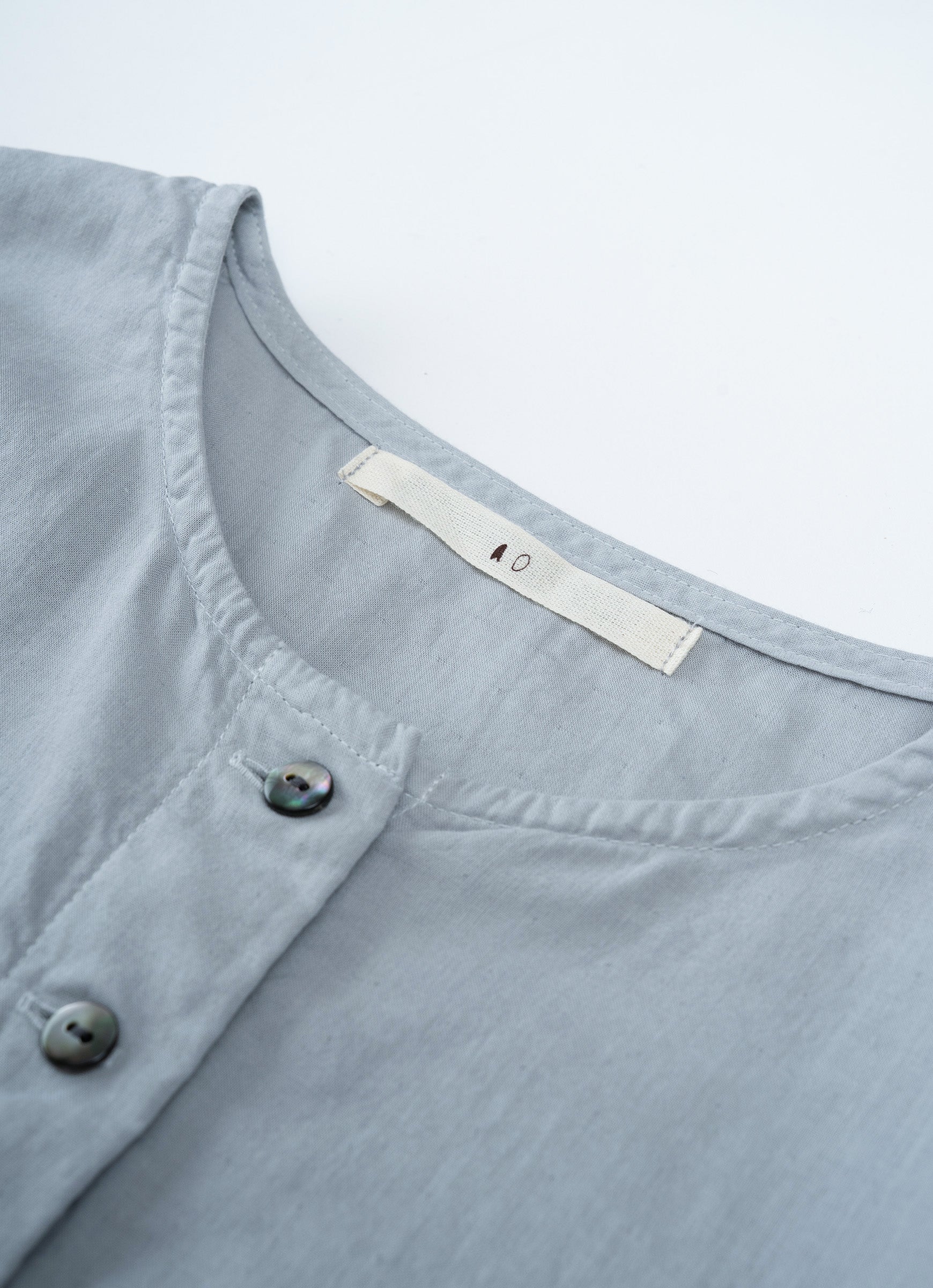 スーピマガーゼクルーネックブラウス