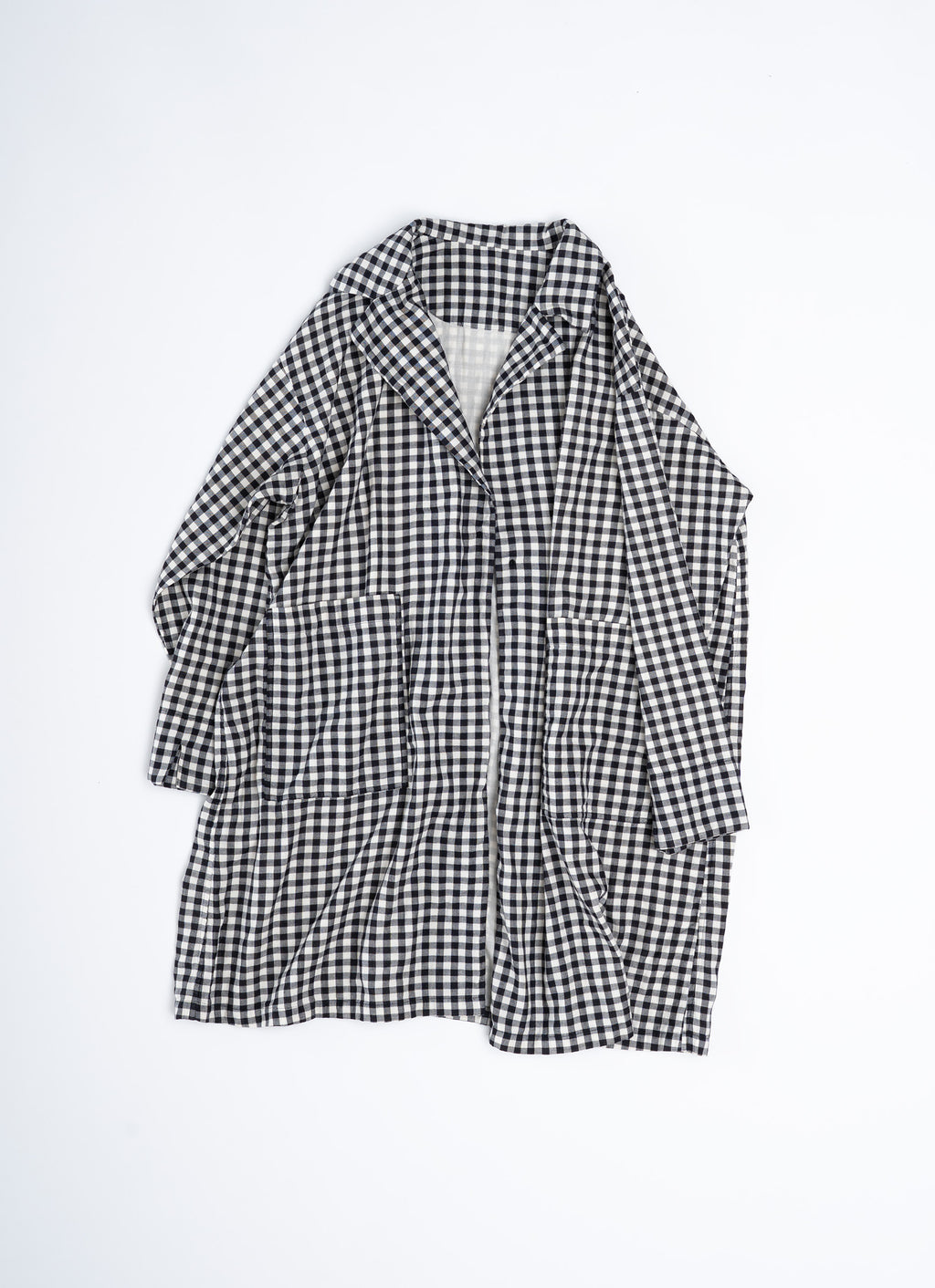ギンガムガーゼアトリエコート