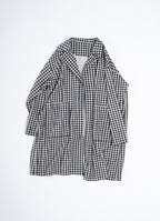 ギンガムガーゼアトリエコート
